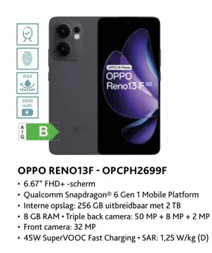 Aanbieding: Oppo reno13f - opcph2699f