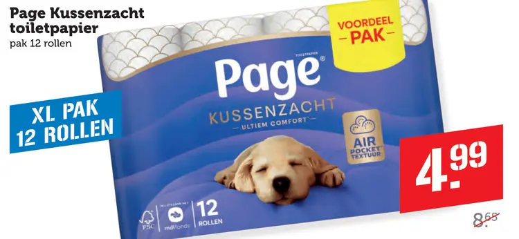 Aanbieding: Kussenzacht toiletpapier
