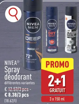 Offre: Spray déodorant