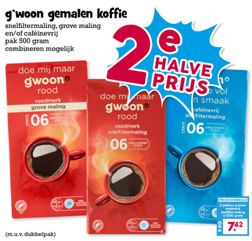 Aanbieding: g'woon gemalen koffie