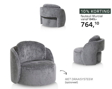 Aanbieding: Murcial, Fauteuil - Diameter 80 Cm