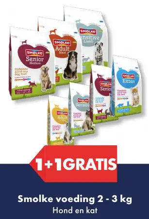 Aanbieding: Smolke katten- of hondenvoeding