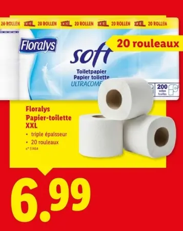 Offre: Papier-toilette XXL