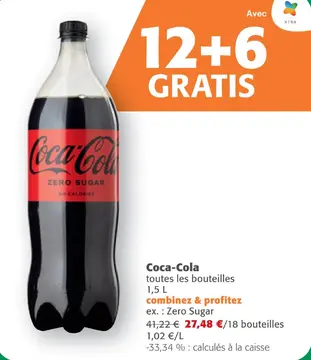 Offre: Coca-Cola toutes les bouteilles