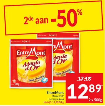 Aanbieding: EntreMont Meule d'Or Geraspte kaas