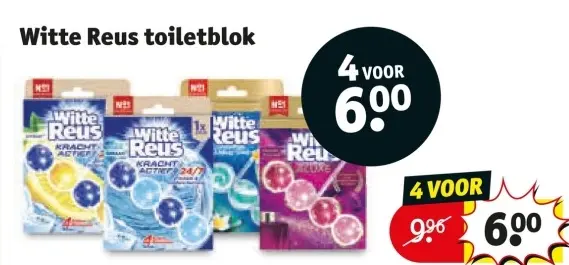 Aanbieding: Witte Reus toiletblok