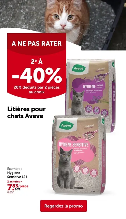 Offre: Litières pour chats