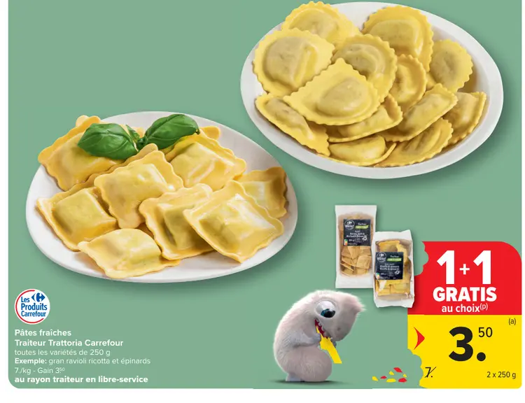 Offre: Pâtes fraîches Traiteur Trattoria
