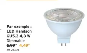 Offre: LED Handson GU5.3