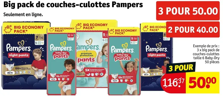 Offre: Big pack de couches-culottes