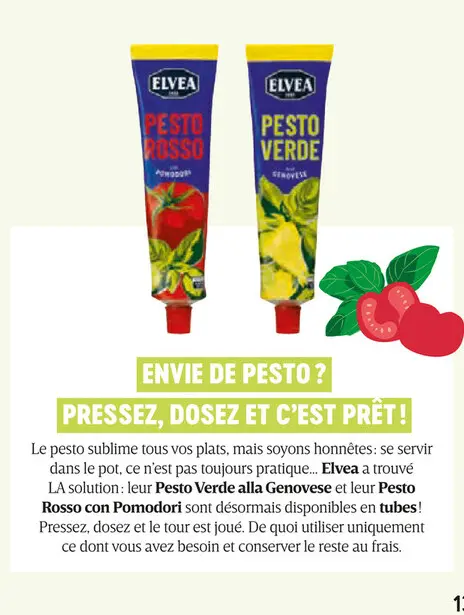 Offre: Pesto Verde alla Genovese et Pesto Rosso con 
