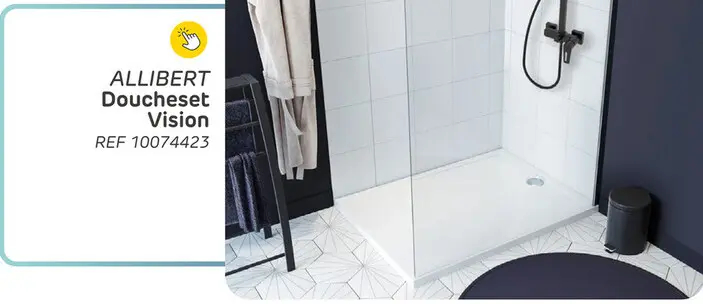 Promotie: Allibert regendouche cabernet - zwart - mat - vierkant - met handdouche - 1-straals