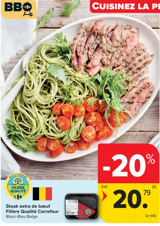 Offre: Steak extra de bœuf