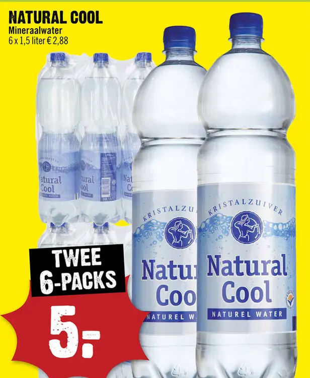 Aanbieding: NATURAL COOL Mineraalwater