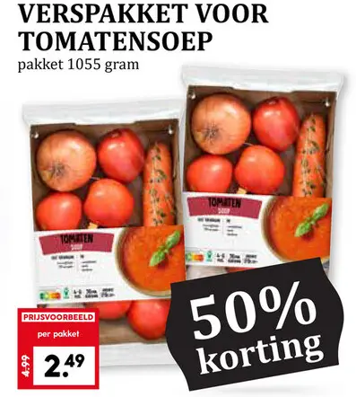 Aanbieding: Verspakket voor tomatensoep