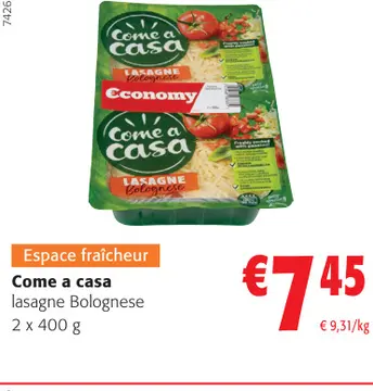 Offre: Come a casa lasagne Bolognese
