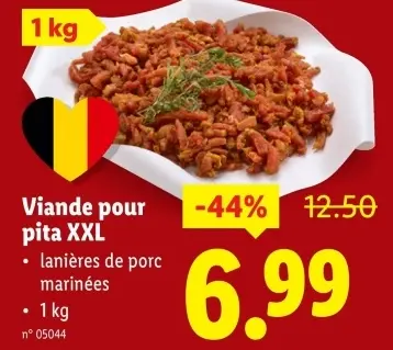 Offre: Viande pour pita XXL