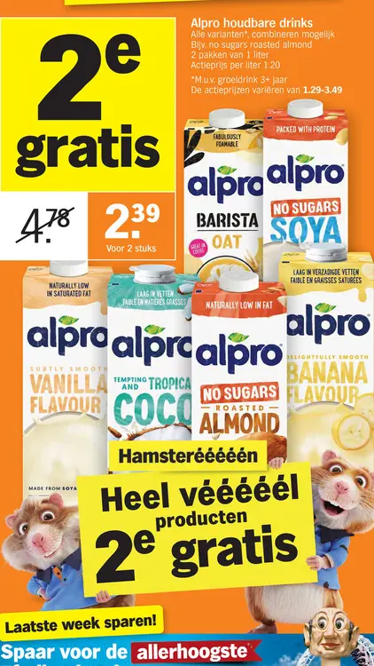 Promotie: Alpro houdbare drinks