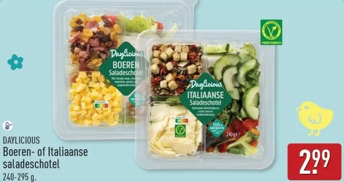 Aanbieding: Boeren- of Italiaanse saladeschotel