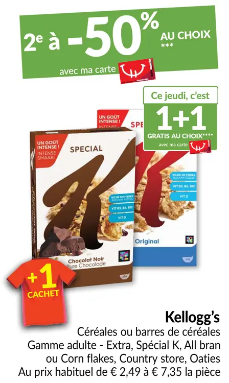 Offre: Céréales ou barres de céréales