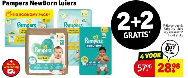 Aanbieding: Pampers NewBorn luiers