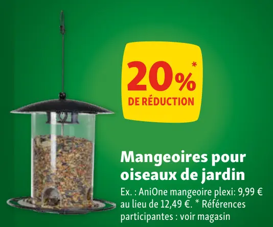 Offre: Mangeoire plexi