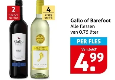 Aanbieding: Gallo of Barefoot