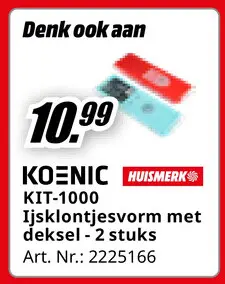 Promotie: Ijsklontjesvorm met deksel