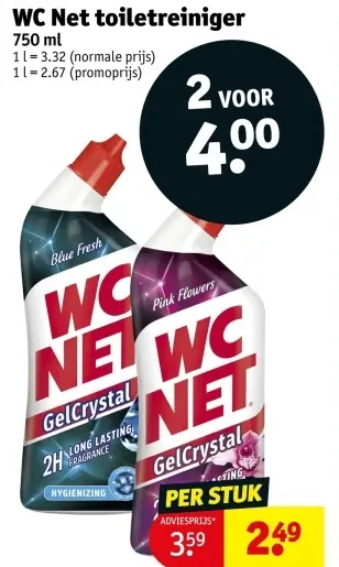 Promotie: WC Net toiletreiniger