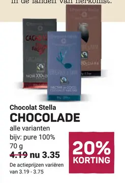 Aanbieding: Chocolat Stella CHOCOLADE