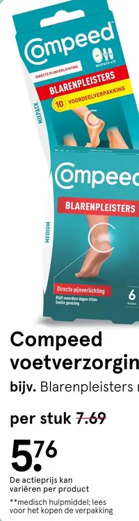 Aanbieding: Compeed voetverzorging bijv. Blarenpleisters