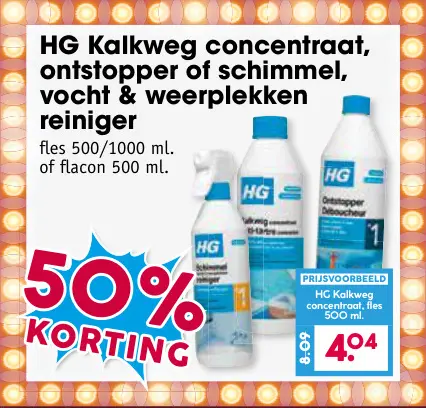 Aanbieding: Kalkweg concentraat, ontstopper of schimmel, vocht & weerplekken reiniger