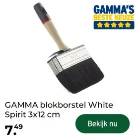 Aanbieding: GAMMA blokborstel White Spirit