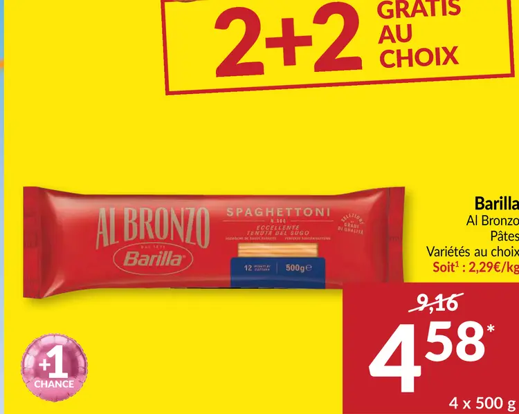 Offre: Al Bronzo Pâtes