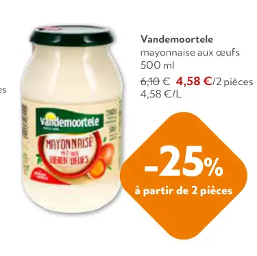 Offre: Mayonnaise aux œufs