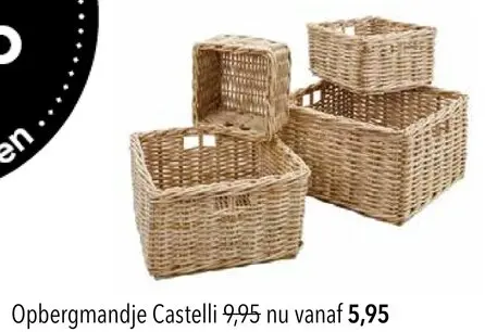 Aanbieding: Opbergmandje Castelli