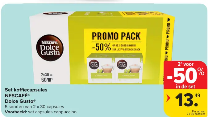 Promotie: Set koffiecapsules