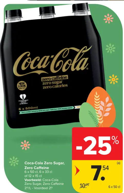 Promotie: Coca-Cola Zero Sugar, Zero Caffeine