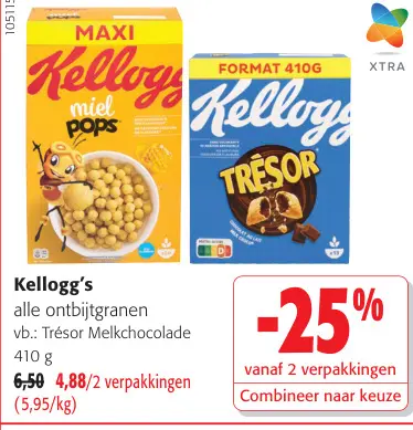 Promotie: alle ontbijtgranen vb.: Trésor Melkchocolade