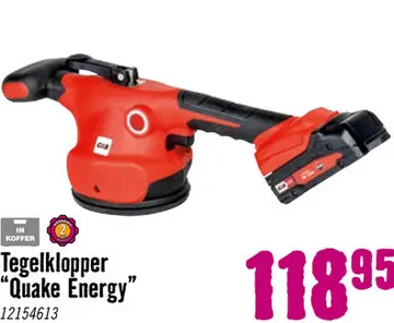 Aanbieding: RUBI Tegelklopper Quake Energy (zonder accu)