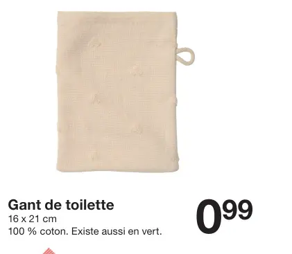 Offre: Gant de toilette