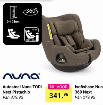 Aanbieding: Autostoel Nuna TODL Next Pistachio