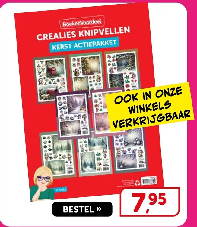 Aanbieding: Crealies knipvellen kerst actiepakket