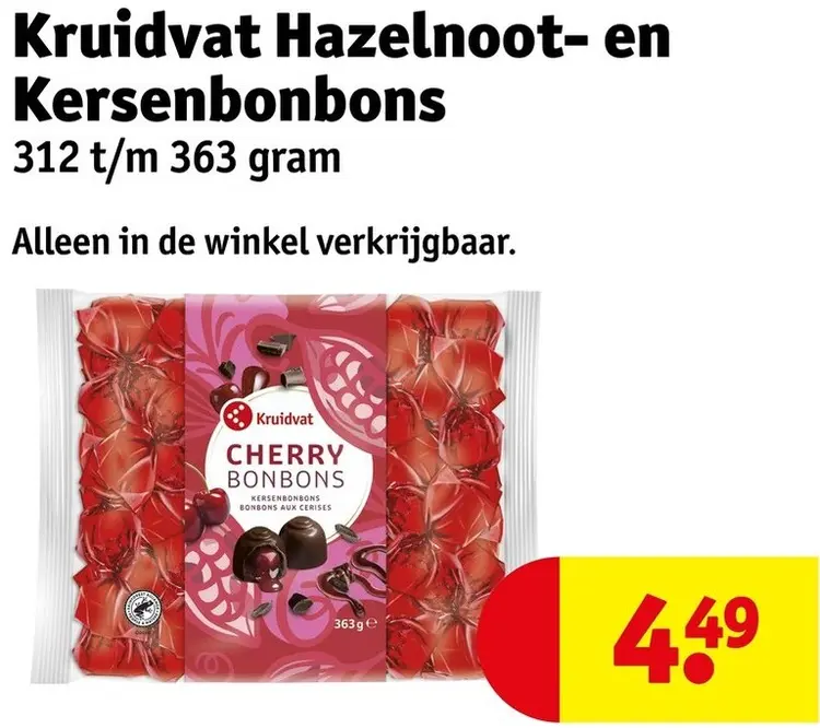 Aanbieding: Hazelnoot- en Kersenbonbons