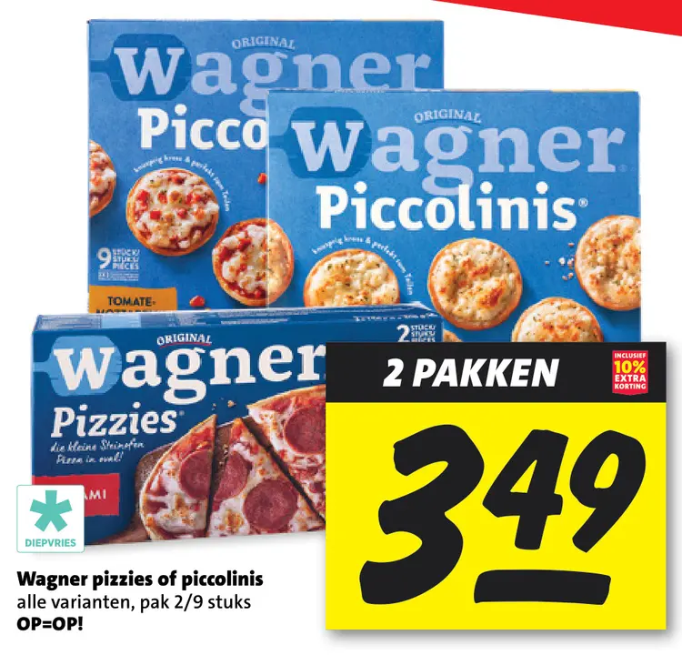 Aanbieding: Wagner pizzies of piccolinis