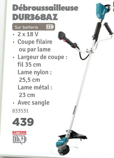 Offre: Débroussailleuse DUR368AZ