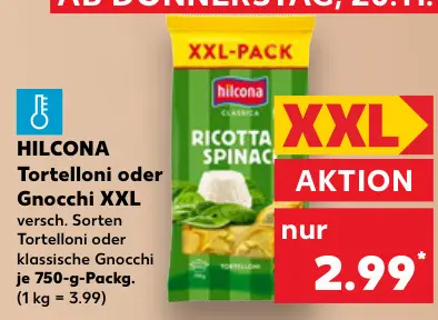 Aanbieding: Tortelloni oder Gnocchi XXL