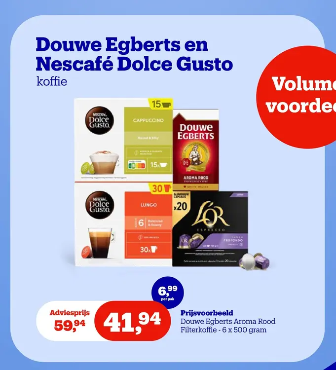 Promotie: Douwe Egberts Aroma Rood Filterkoffie