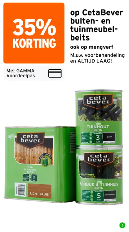 Aanbieding: Buiten- en tuinmeubel-beits