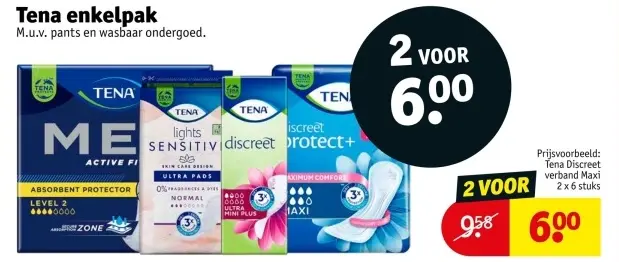 Aanbieding: Tena enkelpak